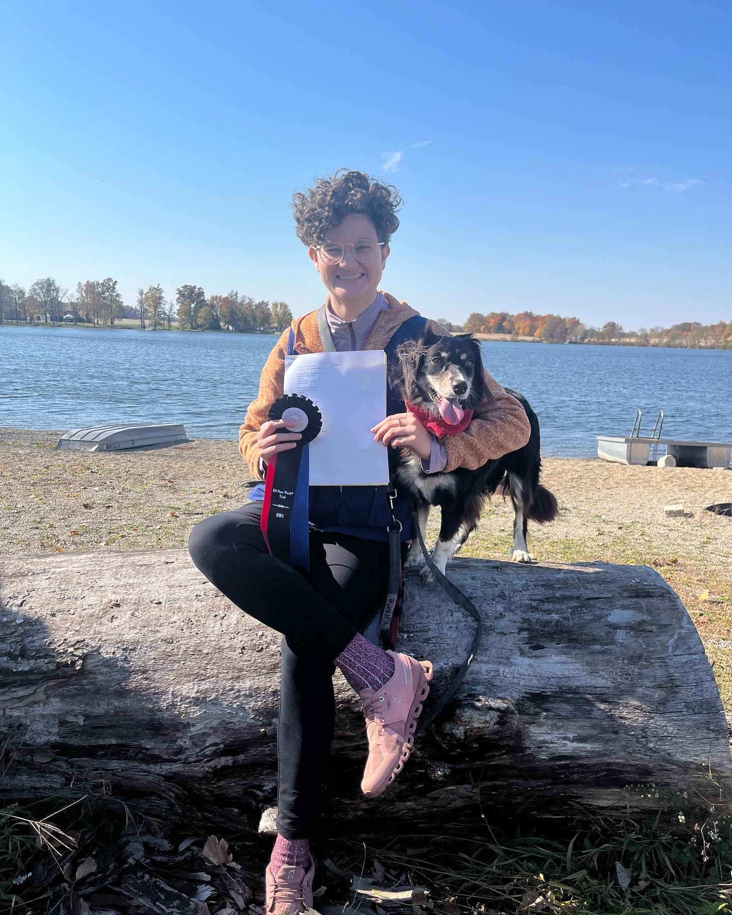 Zina and my first NW1 — she passed!